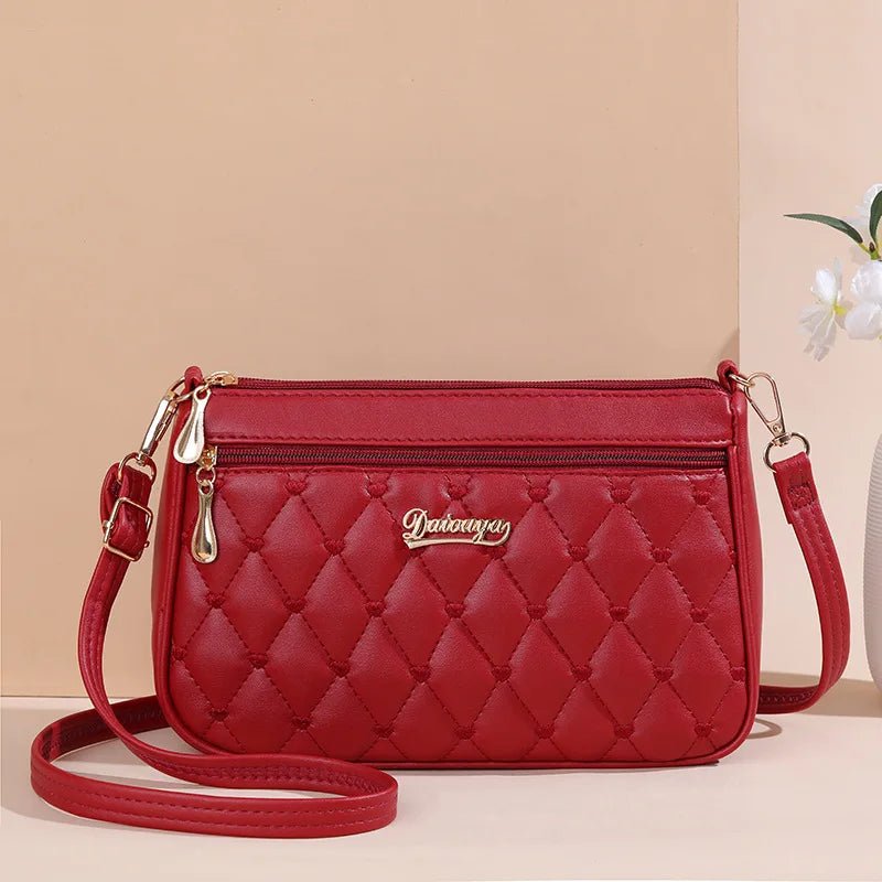 Embroidery Messenger Bags Women Leather Handbags Bags for Women Sac a Main Ladies hair ball Hand Bag - Mychicelegant