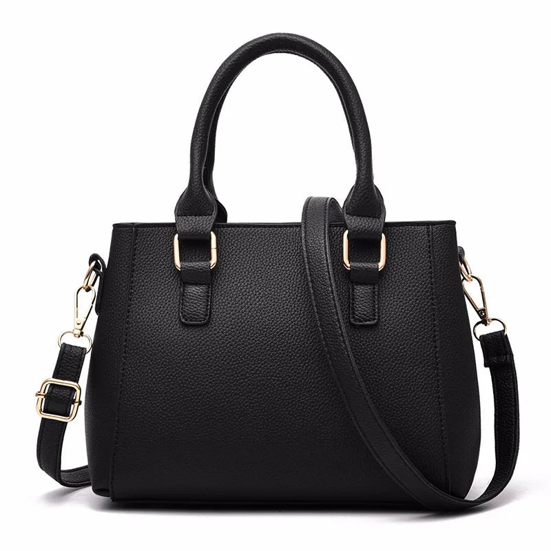 Embroidery Messenger Bags Women Leather Handbags Bags for Women Sac a Main Ladies hair ball Hand Bag - Mychicelegant