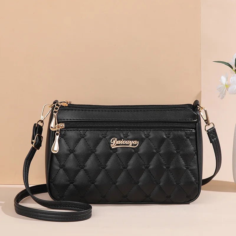 Embroidery Messenger Bags Women Leather Handbags Bags for Women Sac a Main Ladies hair ball Hand Bag - Mychicelegant