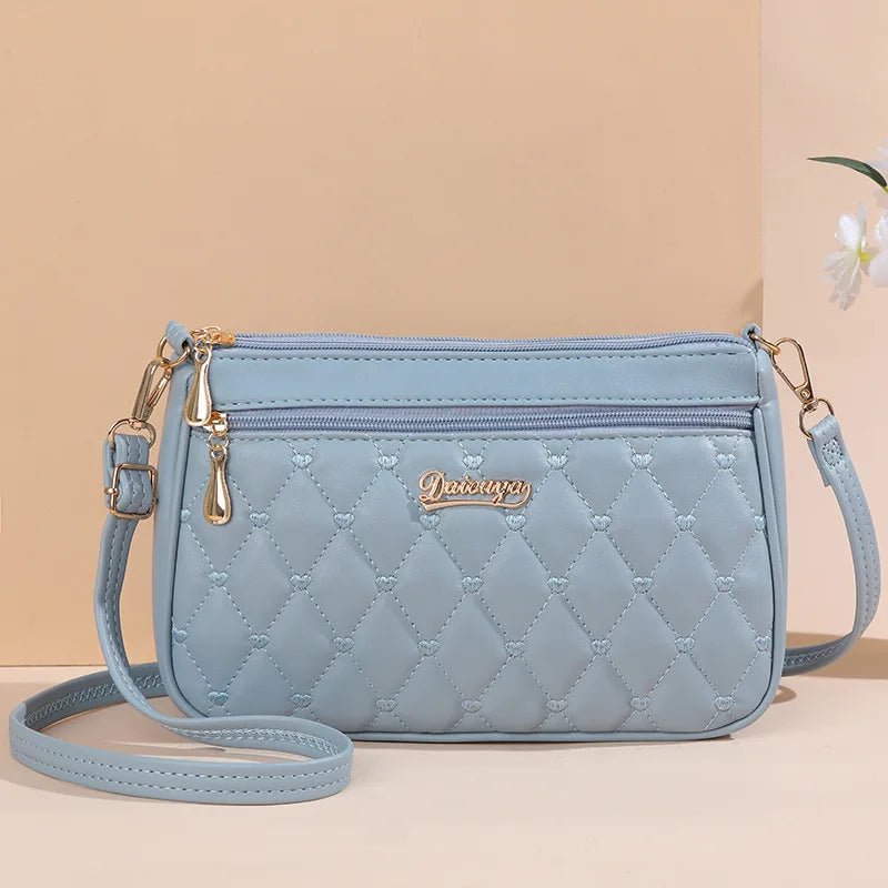 Embroidery Messenger Bags Women Leather Handbags Bags for Women Sac a Main Ladies hair ball Hand Bag - Mychicelegant