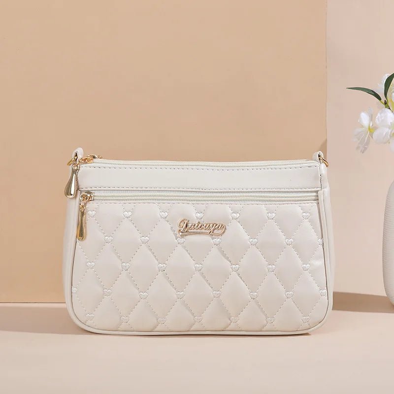 Embroidery Messenger Bags Women Leather Handbags Bags for Women Sac a Main Ladies hair ball Hand Bag - Mychicelegant