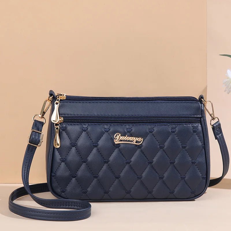 Embroidery Messenger Bags Women Leather Handbags Bags for Women Sac a Main Ladies hair ball Hand Bag - Mychicelegant